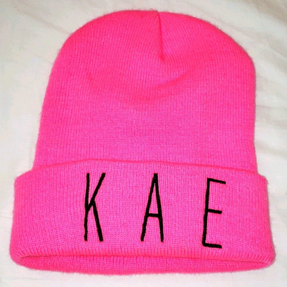 Pink beanie
